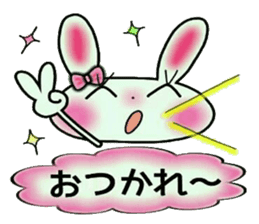 Cute loose and pretty rabbit sticker #11143833