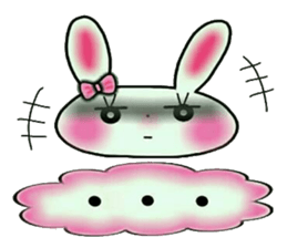 Cute loose and pretty rabbit sticker #11143835