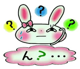Cute loose and pretty rabbit sticker #11143837