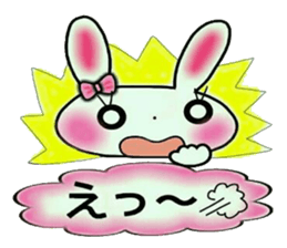 Cute loose and pretty rabbit sticker #11143841