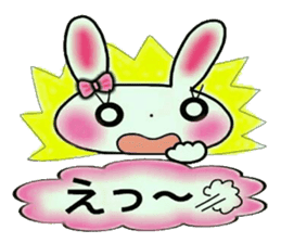 Cute loose and pretty rabbit sticker #11143841