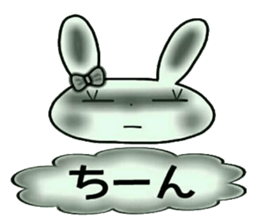 Cute loose and pretty rabbit sticker #11143844