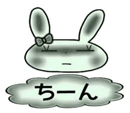 Cute loose and pretty rabbit sticker #11143844