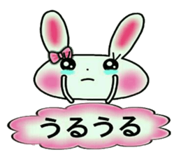 Cute loose and pretty rabbit sticker #11143845