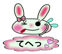 Cute loose and pretty rabbit sticker #11143849