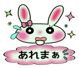 Cute loose and pretty rabbit sticker #11143855