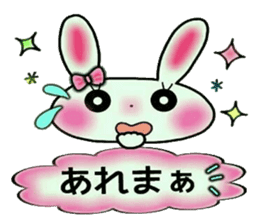 Cute loose and pretty rabbit sticker #11143855