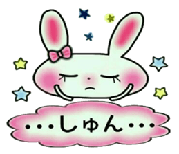 Cute loose and pretty rabbit sticker #11143857