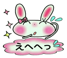 Cute loose and pretty rabbit sticker #11143859