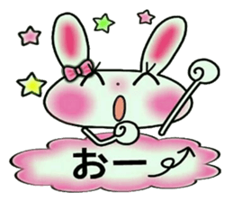 Cute loose and pretty rabbit sticker #11143860