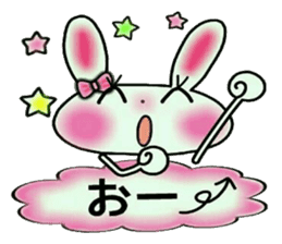 Cute loose and pretty rabbit sticker #11143860