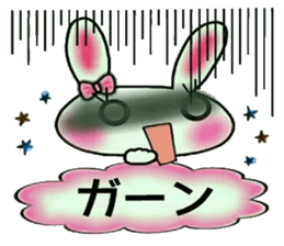 Cute loose and pretty rabbit sticker #11143863