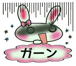 Cute loose and pretty rabbit sticker #11143863