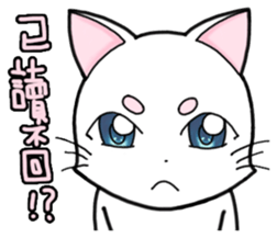 White cat's daily sticker #11144799