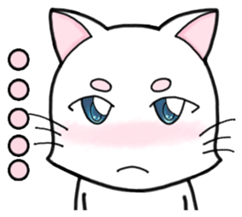 White cat's daily sticker #11144800