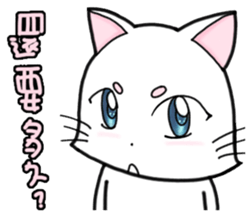 White cat's daily sticker #11144807