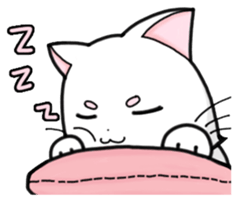 White cat's daily sticker #11144811