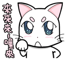 White cat's daily sticker #11144812