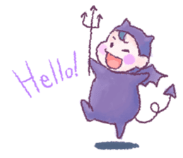 Fluffy Devil Boy sticker #11145464