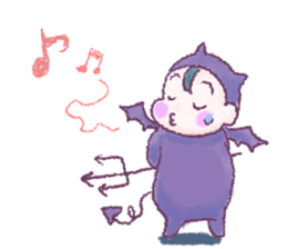 Fluffy Devil Boy sticker #11145475