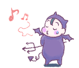Fluffy Devil Boy sticker #11145475