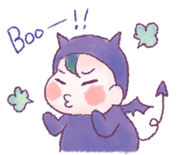 Fluffy Devil Boy sticker #11145480
