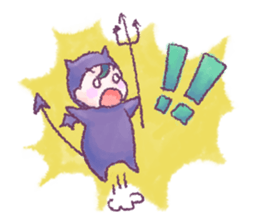 Fluffy Devil Boy sticker #11145483