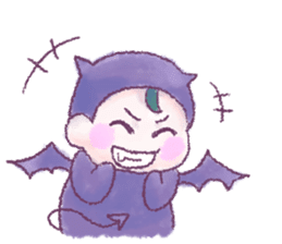 Fluffy Devil Boy sticker #11145489