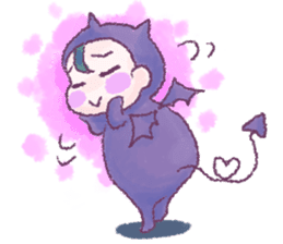 Fluffy Devil Boy sticker #11145491