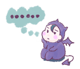 Fluffy Devil Boy sticker #11145493