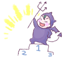 Fluffy Devil Boy sticker #11145494