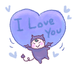 Fluffy Devil Boy sticker #11145495