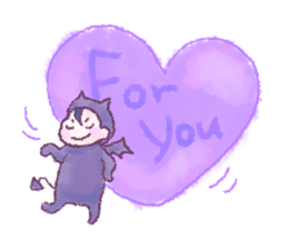 Fluffy Devil Boy sticker #11145496