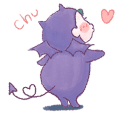 Fluffy Devil Boy sticker #11145497