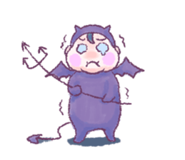 Fluffy Devil Boy sticker #11145498