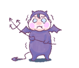 Fluffy Devil Boy sticker #11145498