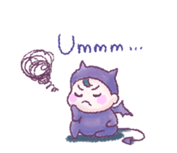 Fluffy Devil Boy sticker #11145501