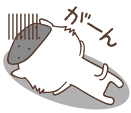 White cat family warmly sticker #11145697