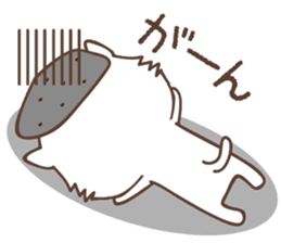 White cat family warmly sticker #11145697