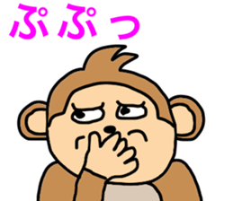 saucy monkey sticker #11145762