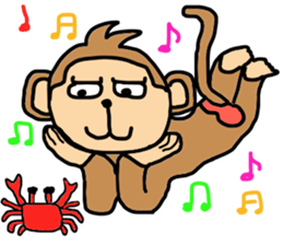 saucy monkey sticker #11145783