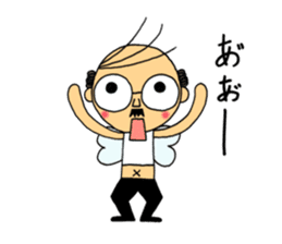 japanese little old guy " Moe Oyaji " sticker #11145825