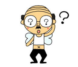 japanese little old guy " Moe Oyaji " sticker #11145836