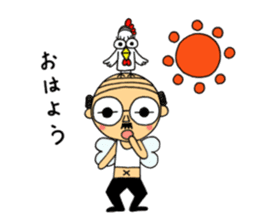 japanese little old guy " Moe Oyaji " sticker #11145848