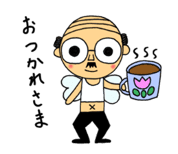 japanese little old guy " Moe Oyaji " sticker #11145849