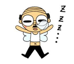 japanese little old guy " Moe Oyaji " sticker #11145850