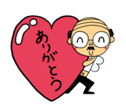 japanese little old guy " Moe Oyaji " sticker #11145851