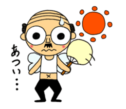 japanese little old guy " Moe Oyaji " sticker #11145860