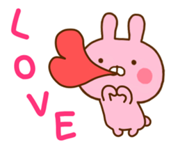 Rabbit Usahina Love 5 sticker #11146602