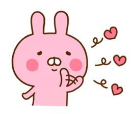 Rabbit Usahina Love 5 sticker #11146603